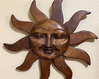 Wood Carved Sun