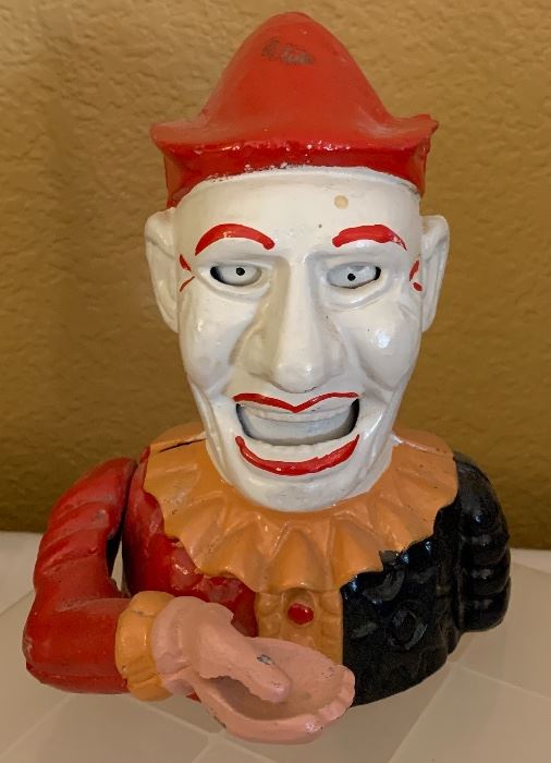 Cast Iron Bank Clown