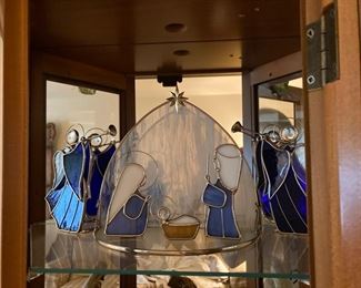37 Stained glass nativity