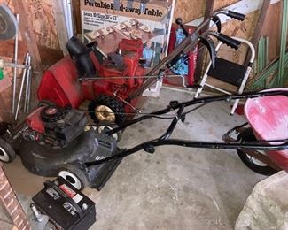 40 Toro snowblower  Craftsman lawnmower