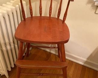 76 Wood high chair