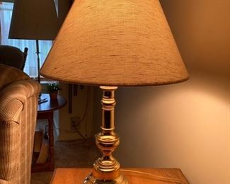 Brass table lamp