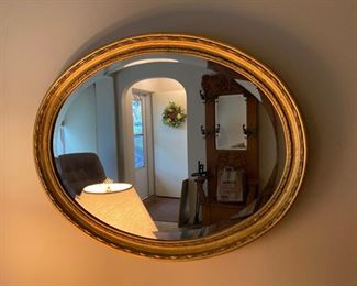 Oval wall mirror