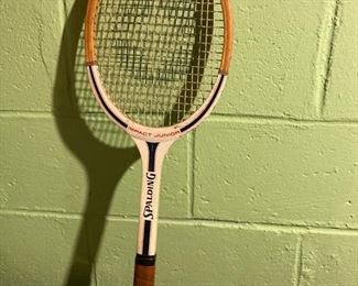 Spalding wood tennis raquet