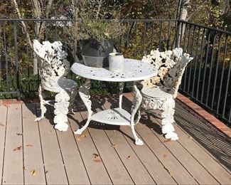 Wrought iron patio set