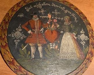 Wooden German plaque