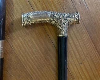 Victorian Gold headed cane