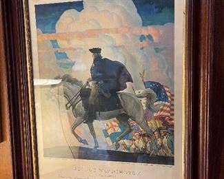 Framed print, George Washington
