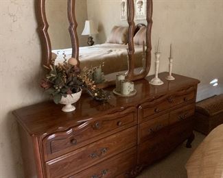 Dresser with mirror
