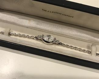 Hamilton vintage watch 14k+Genuine diamonds brand new original box 