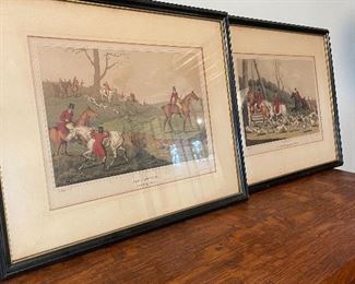 Henry Thomas Alken, Fox Hunting , and Colored Etchings

