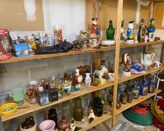Collectible liquor bottles and decanters 