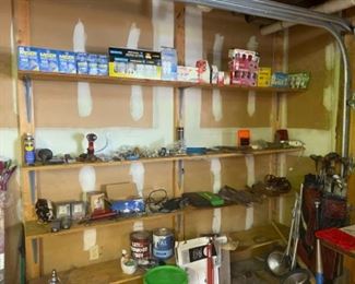Light bulbs, tools, etc. 