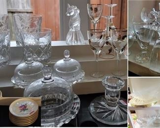 Crystal bar glasses and more