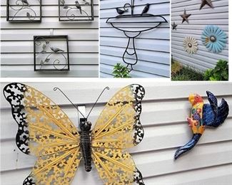 Beautiful patios and gardens: Outside decor wall and fence art