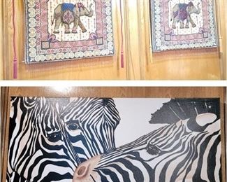 Animal decor and art: wall art, tapestries