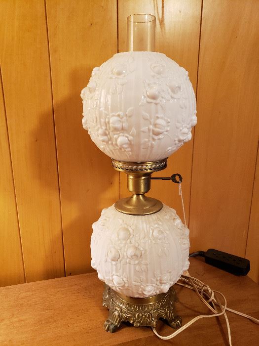Fenton Rose Lamp, one of several lamps