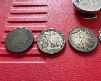 Silver Barber Head/Walking Liberty Halves