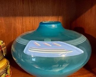 1980s Artisan Vase, Signed