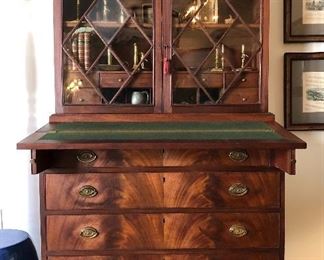 Detail of Hepplewhite desk 