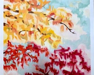 $900.00. Original oil on board by Elise Toups, Louisiana artist, circa 2009. 24” by 24”