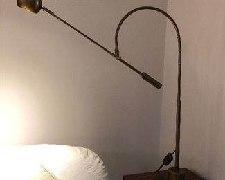 $300.00 for the PAIR!  Heavy brass modern lamps - FAB!!!!!