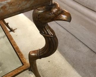 Detail of Marge Carson coffee table