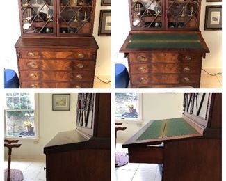 Detail of Hepplewhite desk 