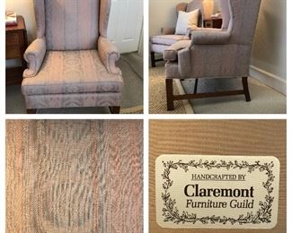 Details of wingback chairs 