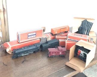 $ 295.00. Just in time for the Christmas Tree! Post war Lionel train Set including 2065, 2046W, 6464, 6357, 6019, 6456, 6415 plus tracks and transformer