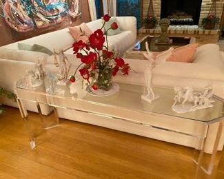 Lucite Console table