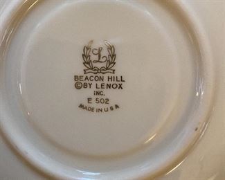 Lenox Beacon Hill dinnerware 