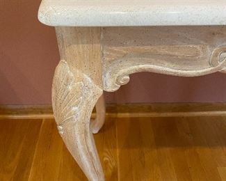 Marble top console/entry table