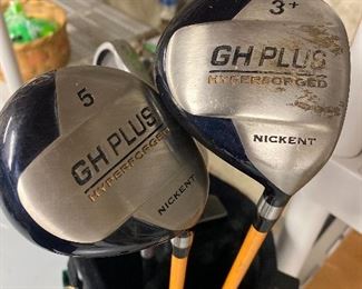 GH Plus Hyperforged Nickent golf clubs & bag