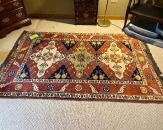 Hand made in Turkey; area rug