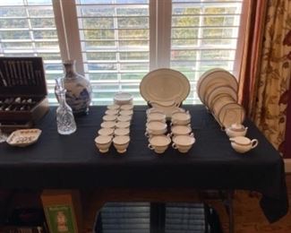 Wedgwood “Palatia” china set. $700