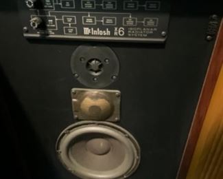 Pair McIntosh XR6 Speakers. $450