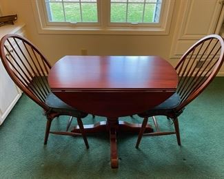 Very nice drop leaf dinette set with four chairs