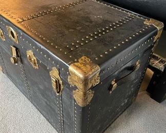 Antique steamer trunk