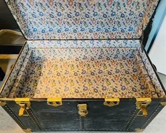 Antique steamer trunk