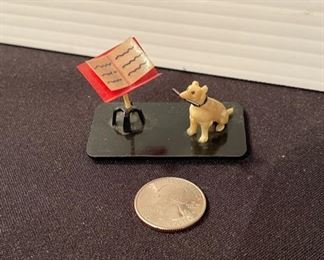 Vintage celluloid dog conductor
