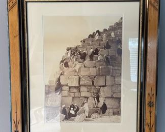 C. 1870’s Henri Béchard ‘Ascension de la Grande Pyramide - Ascending The Great Pyramid’ 