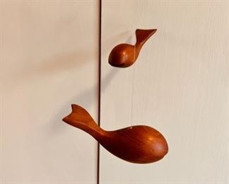 Rare MCM teak wood ‘Whale’ mobile