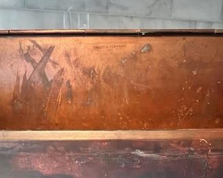 Smith & Hawken copper mailbox with great patina 