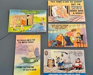 There is a large selection of vintage post cards.  These are just a sampling