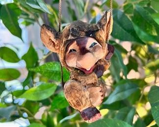 Very cute vintage Henning carved troll