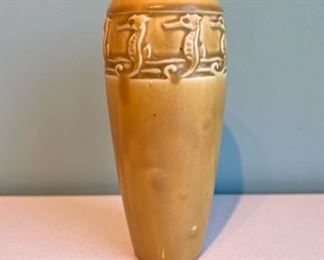 1920 Rookwood 1814 pattern vase in an extremely rare honey gold color
