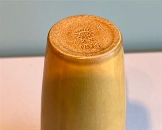 1920 Rookwood 1814 pattern vase in an extremely rare honey gold color