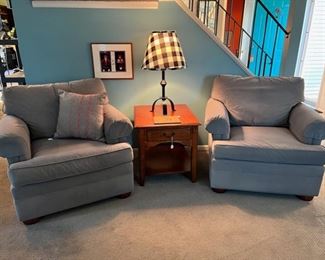 Two Ethan Allen chairs.  There is a coordinating ottoman not shown