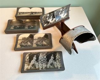 1904 Monarch Stereoscope and antique view cards